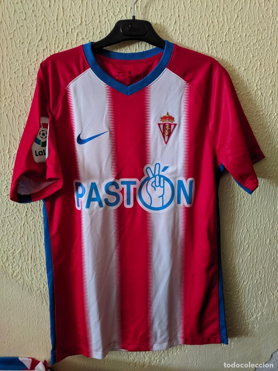 Sports collectibles: Match Worn - Original | Camiseta Futbol shirt | Talla M | Sporting de Gijon - 7 Rachid Ait Atmane
