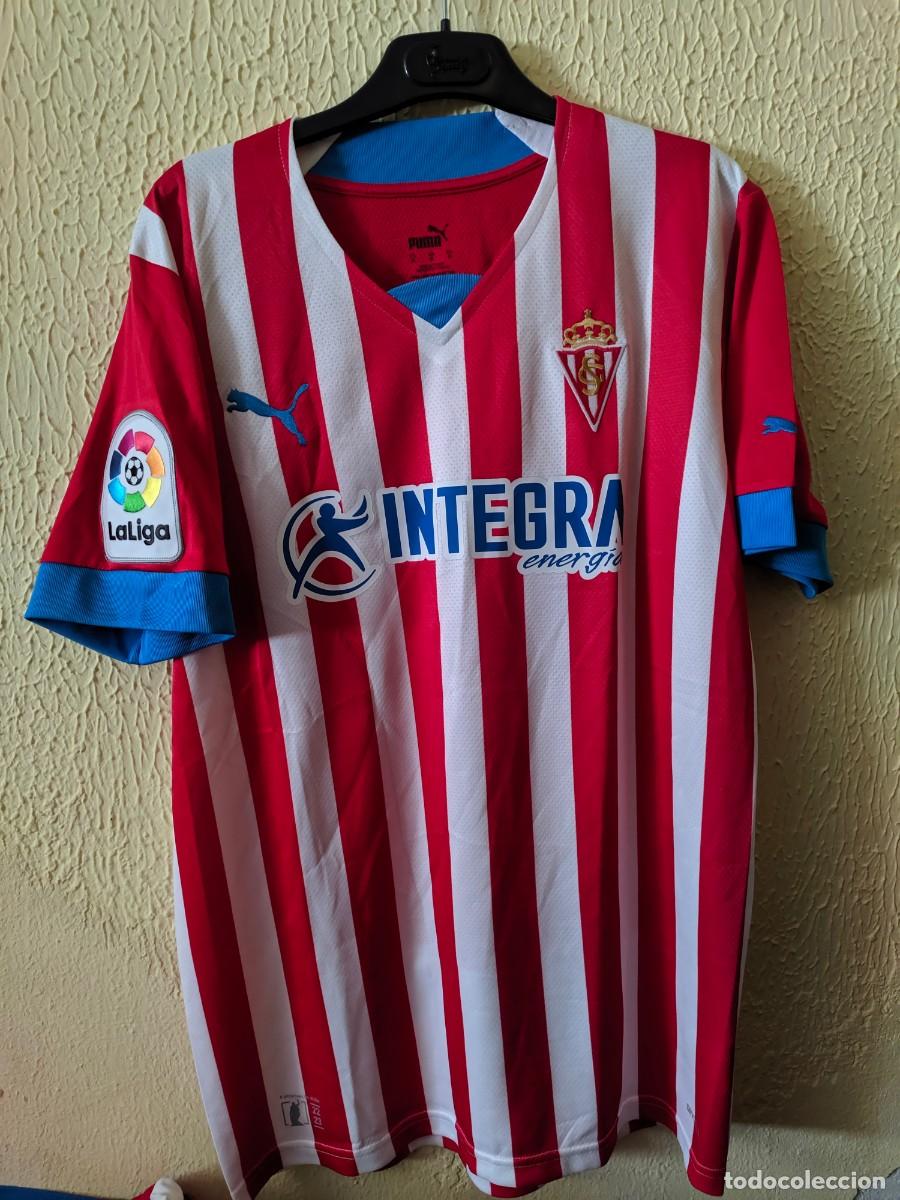 Sports collectibles: Match Issue / worn - Original | Camiseta Futbol | Talla M | Sporting de Gijon - 27 David Arguelles