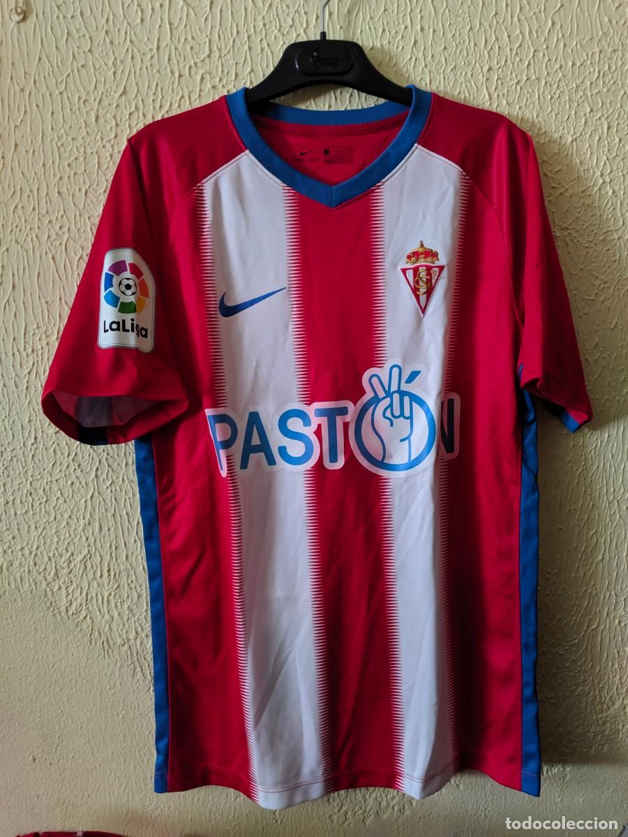 Sports collectibles: Match worn - Original | Camiseta Futbol | Talla M | Sporting de Gijon - 4 Juan Rodriguez