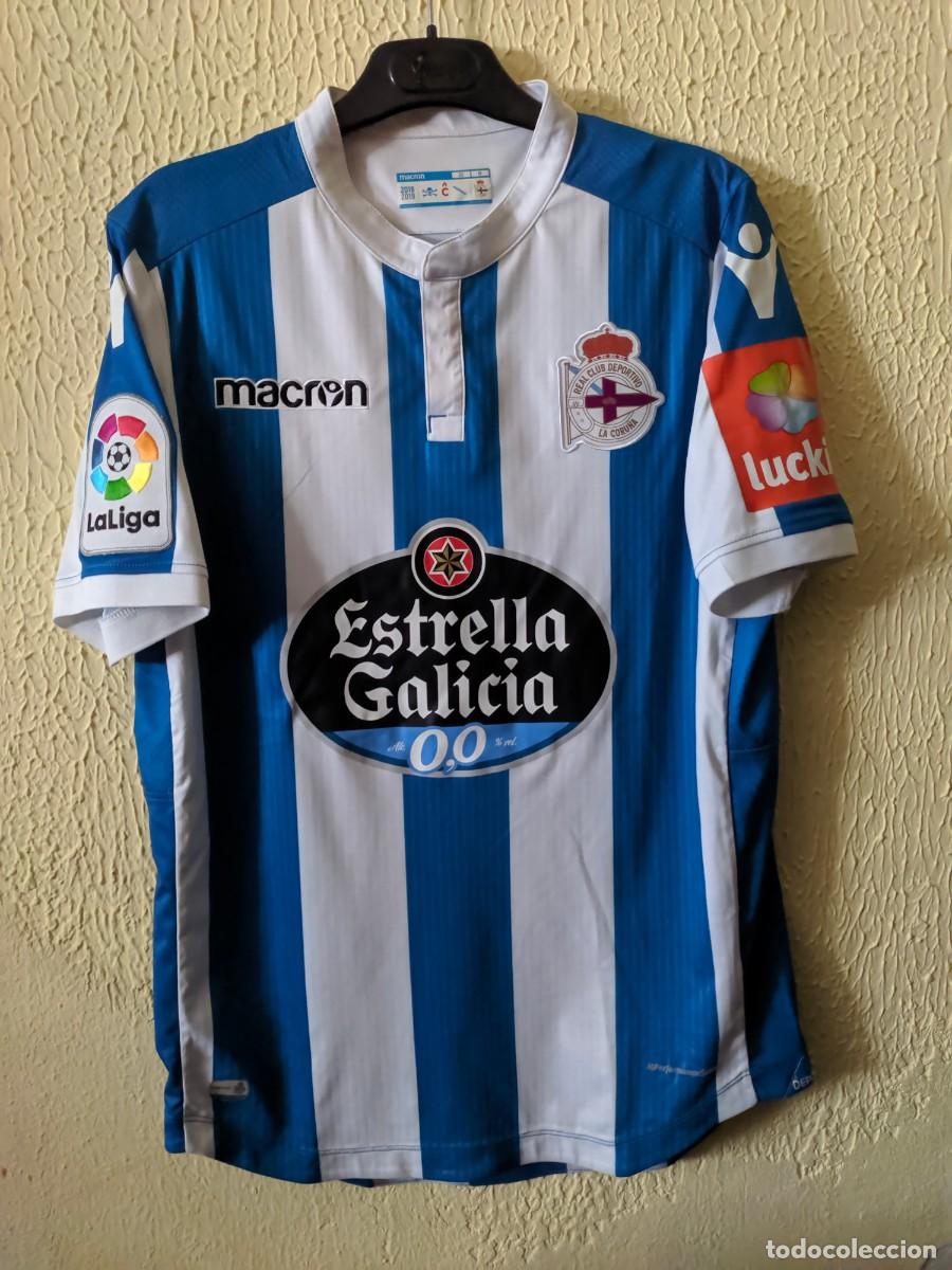 Sports collectibles: Match Worn - Original | Camiseta Futbol | Talla M | Deportivo de la Coru&ntilde;a - 5 Pedro Mosquera