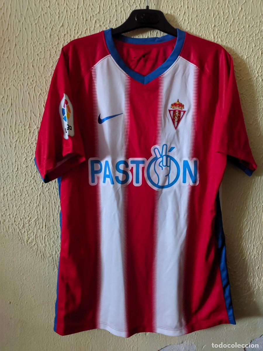 Sports collectibles: Match Worn - Original | Camiseta Futbol | Talla L | Sporting de Gijon - 18 Andre Geraldes