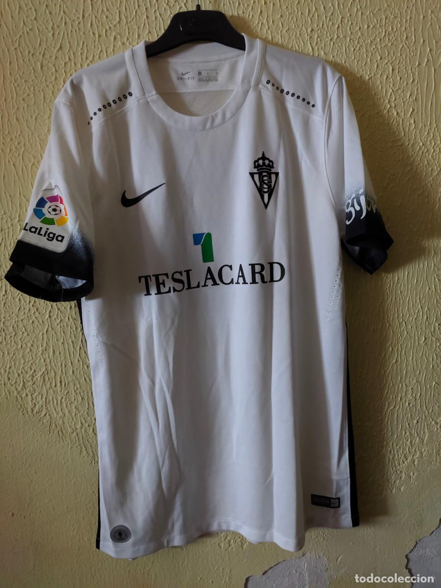 Sports collectibles: Match Worn - Original | Camiseta Futbol | Talla L | Sporting de Gijon - dorsal 22