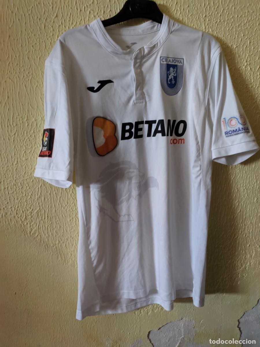 Coleccionismo deportivo: Match worn - Original | Camiseta Futbol | Talla L | FC U. Craiova (Rumania) - 15 Isaac Donkor