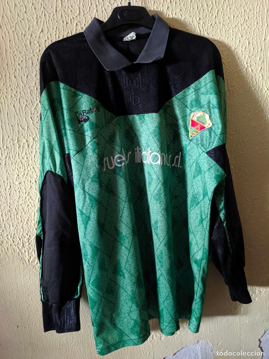 Coleccionismo deportivo: Match worn y firmada - Original | Camiseta Futbol | Talla XL | Elche CF - dorsal 1 (Iru)