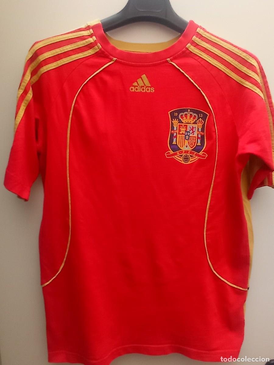Coleccionismo deportivo: Adidas ESPA&Ntilde;A SPAIN camiseta futbol football shirt Talla S