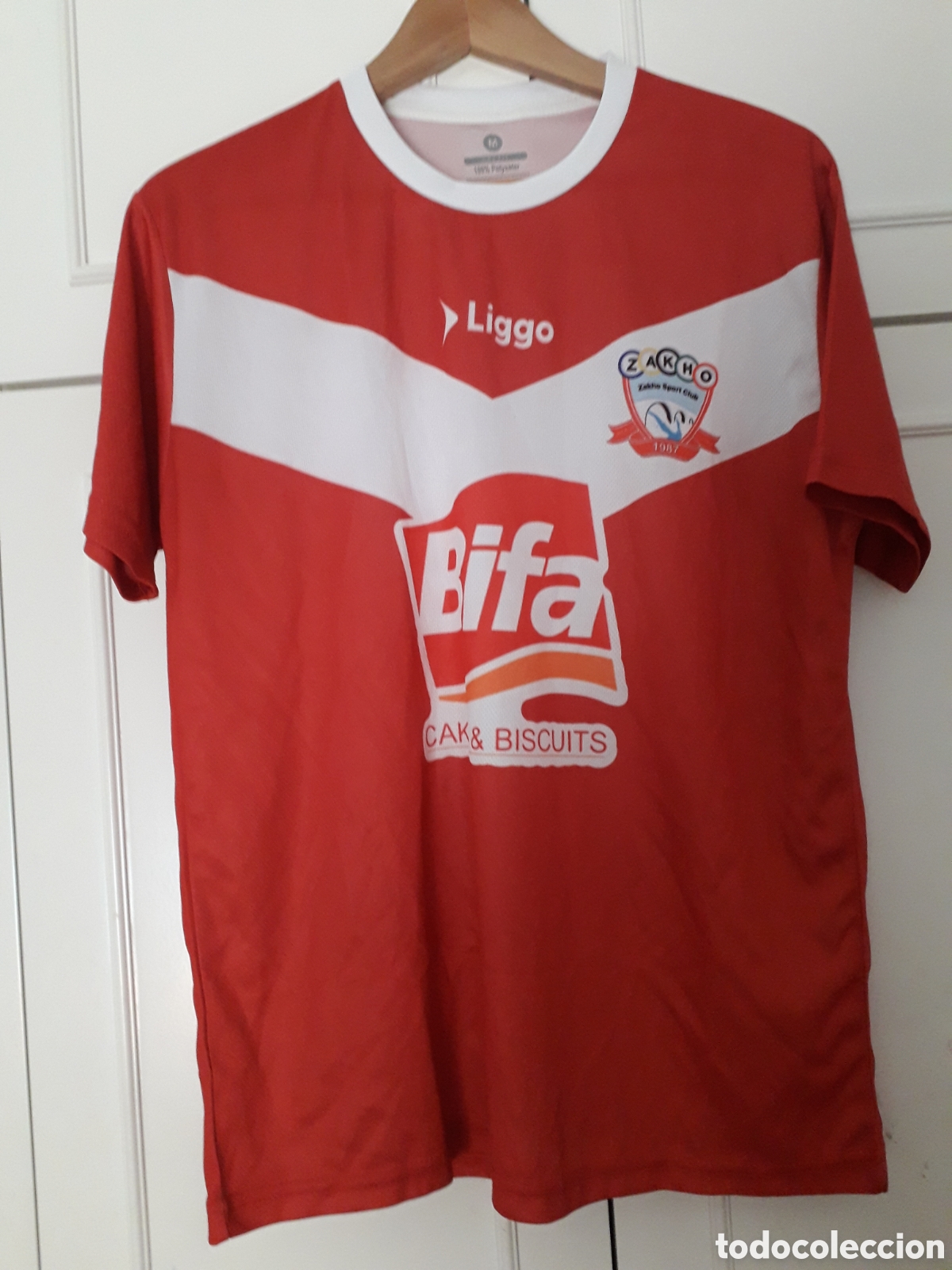 Coleccionismo deportivo: Camiseta matchworn SC Zackho de Irak