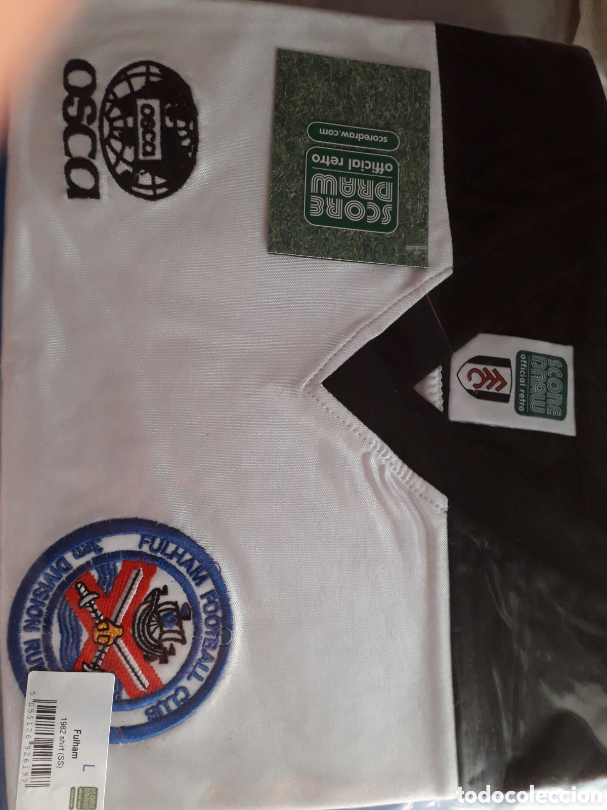 Collezionismo sportivo: Camiseta retro Fulham FC de Inglaterra