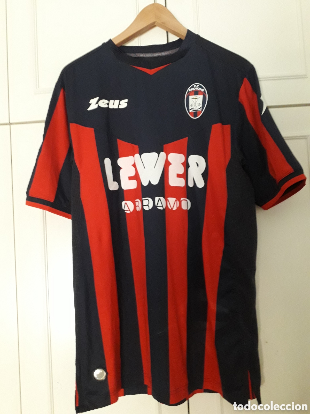 Coleccionismo deportivo: Camiseta matchworn FC Crotone de Italia