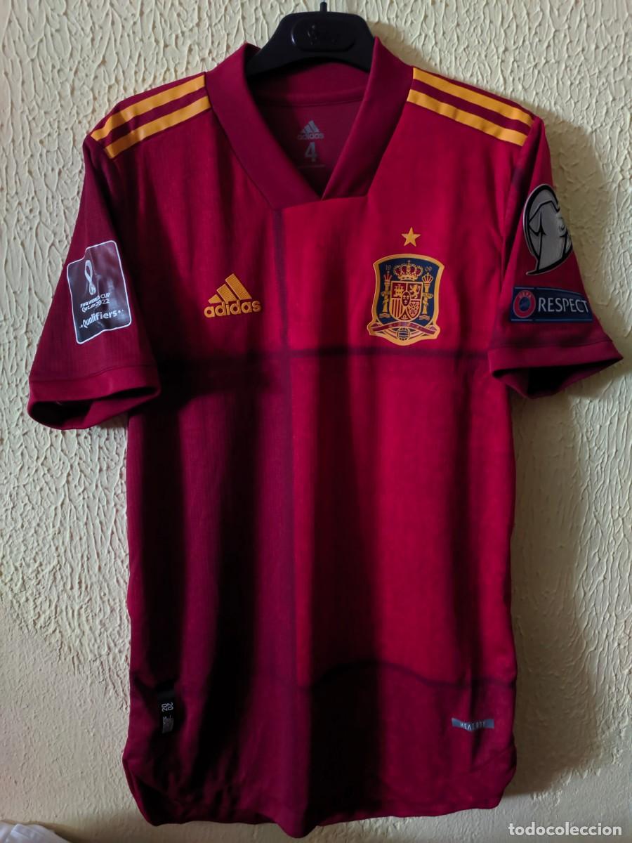 Sports collectibles: Player | Original | Camiseta Futbol shirt | Talla 4 - S | Seleccion de Espa&ntilde;a - Bryan Gil