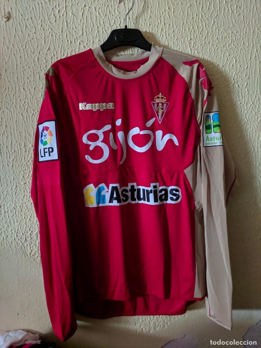 Coleccionismo deportivo: Match Worn | Original | Camiseta Futbol shirt | Talla M | Sporting de Gijon - 10 Nacho Novo