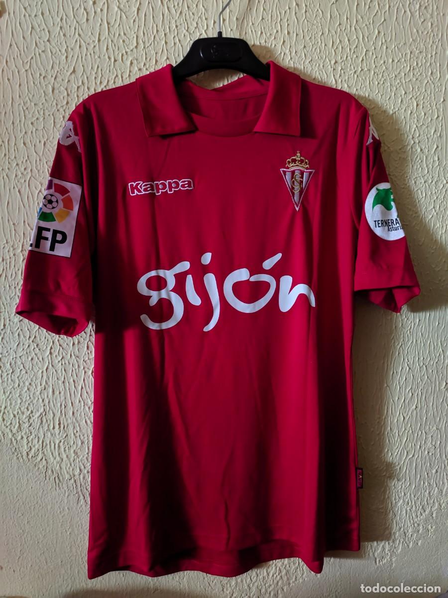 Coleccionismo deportivo: Match Worn | Original | Camiseta Futbol shirt | Talla M | Sporting de Gijon - 14 Alberto Guitian