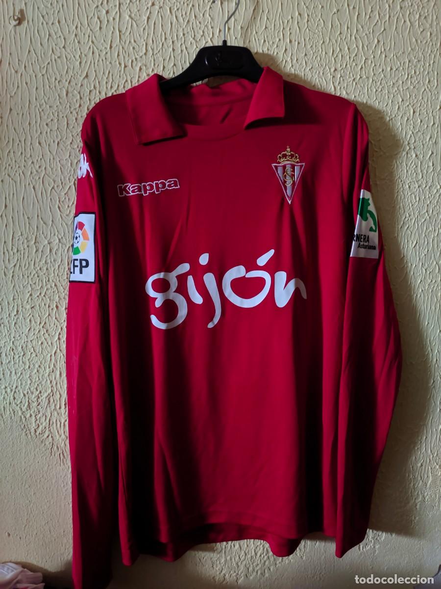 Coleccionismo deportivo: Match Worn | Original | Camiseta Futbol shirt | Talla M | Sporting de Gijon - 17 Santi Jara