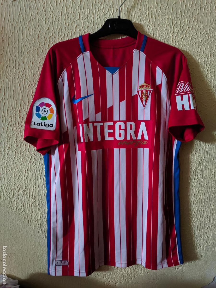 Coleccionismo deportivo: Match Worn | Original | Camiseta Futbol shirt | Talla M | Sporting de Gijon - 37 Guille Rosas