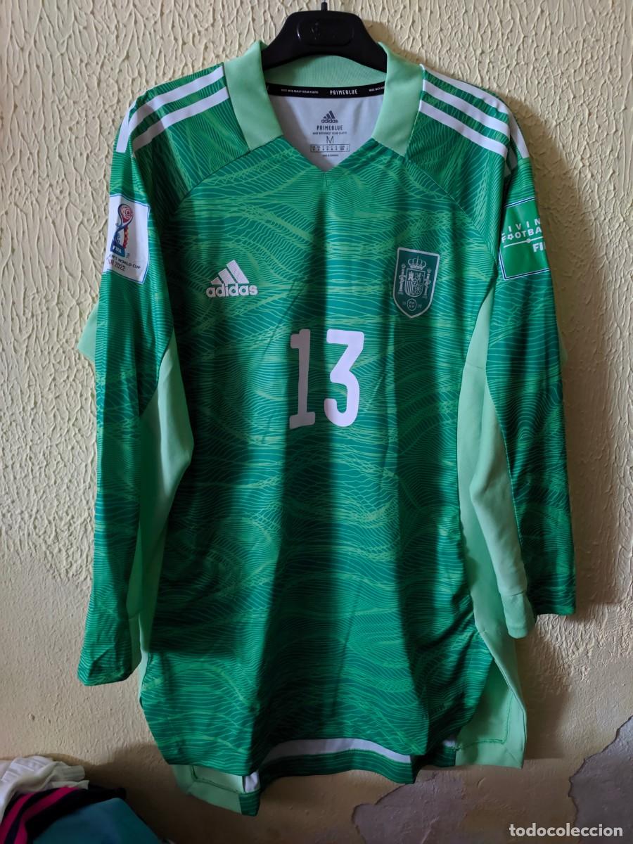 Colecionismo desportivo: Mundial India 2022 | Original | Camiseta Futbol | Talla M | Seleccion de Espa&ntilde;a 13 Eunate Astralaga
