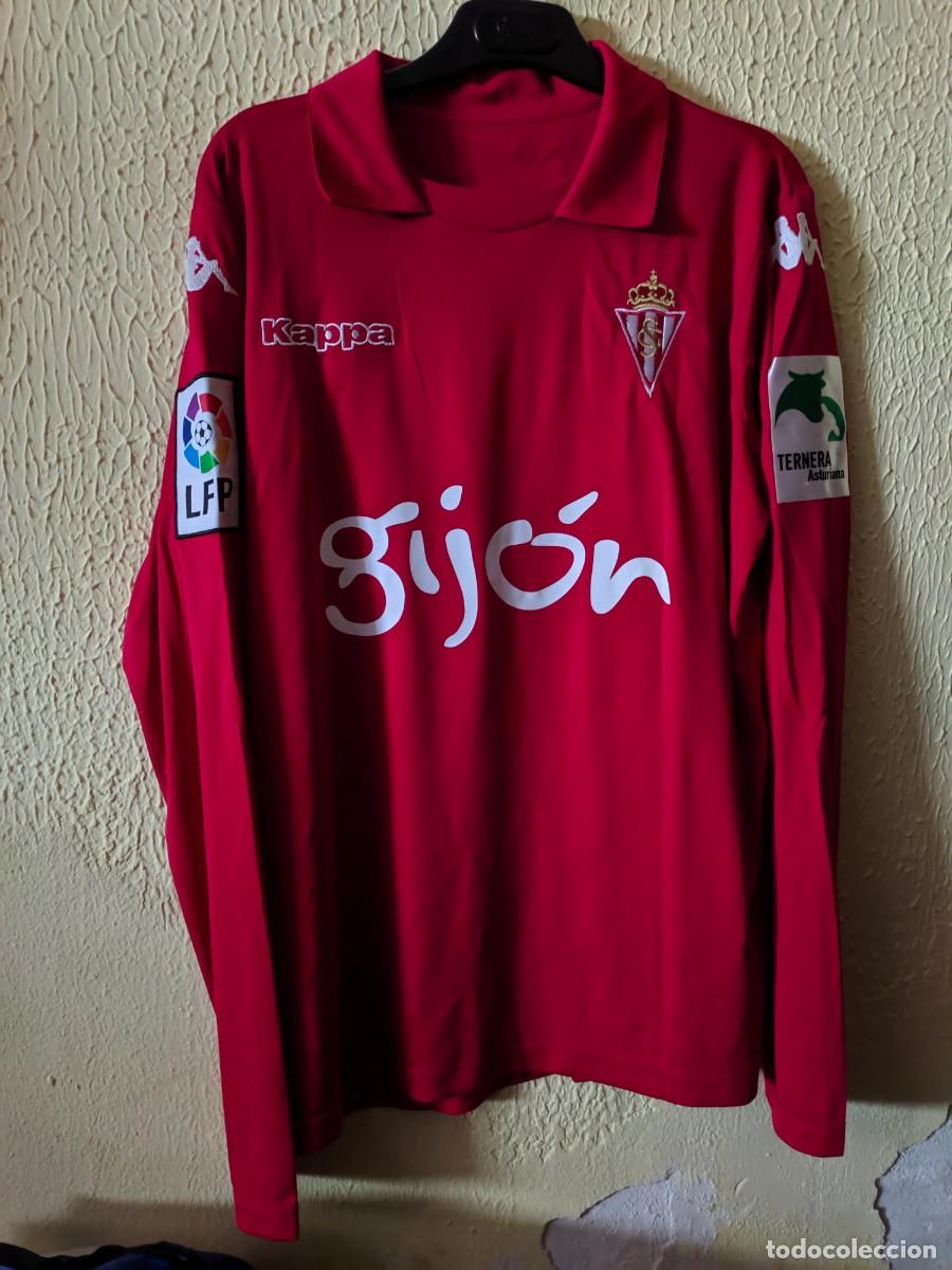 Colecionismo desportivo: Match Worn | Original | Camiseta Futbol shirt | Talla L | Sporting de Gijon - 19 Carlos Carmona