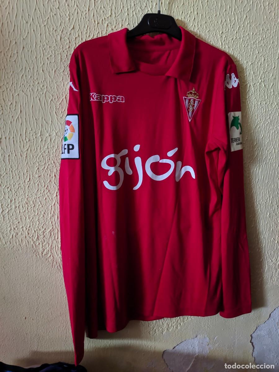 Colecionismo desportivo: Match Worn | Original | Camiseta Futbol shirt | Talla L | Sporting de Gijon - 18 Isma Lopez