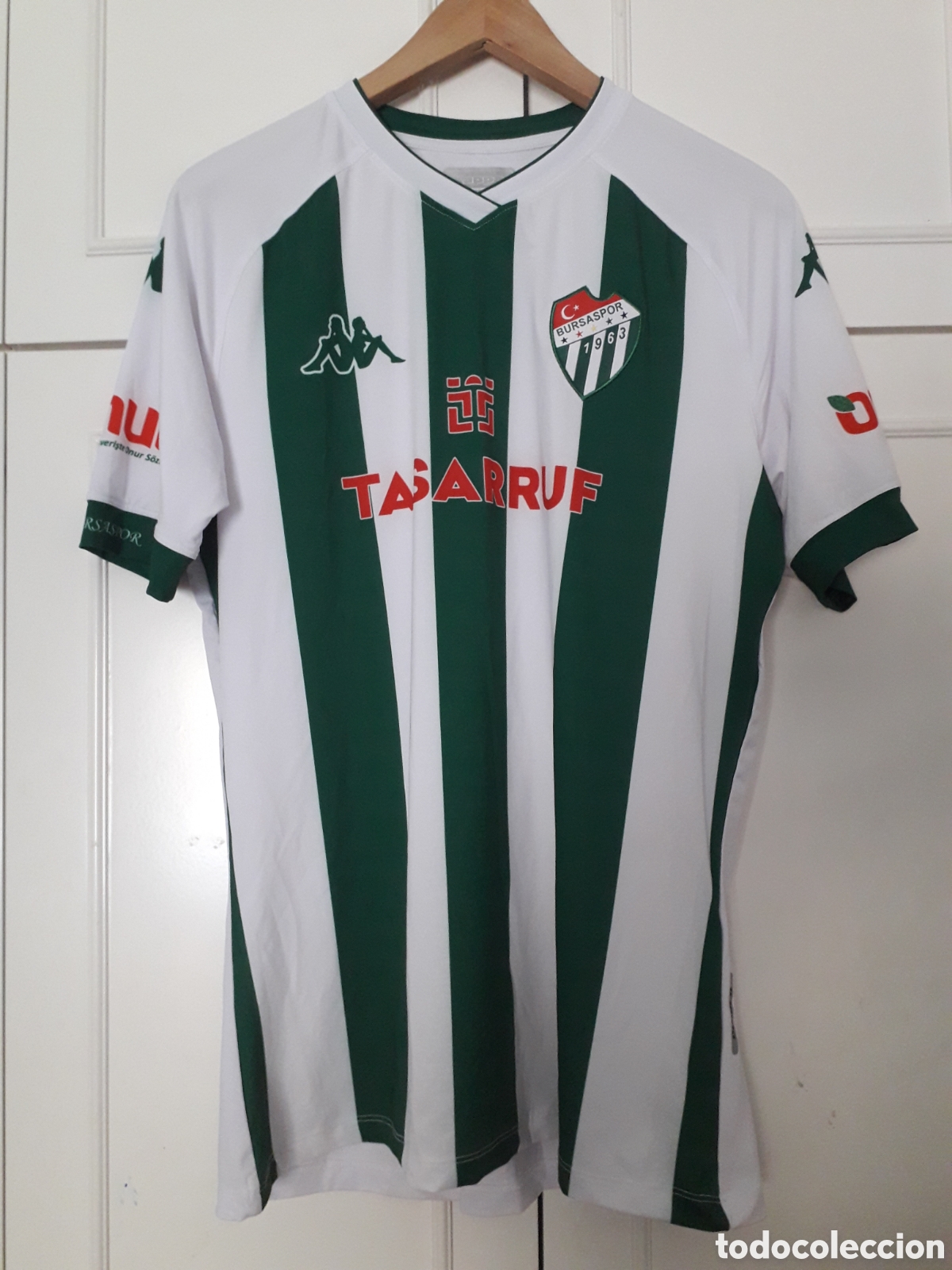 Collezionismo sportivo: Camiseta casa matchworn Bursaspor SK de Turqu&iacute;a
