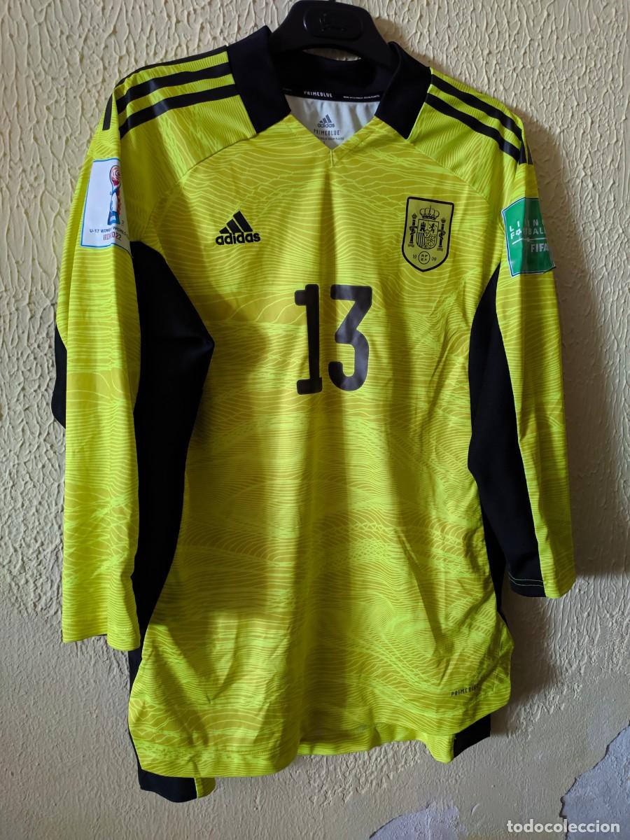 Colecionismo desportivo: Mundial India 2022 | Original | Camiseta Futbol | Talla L | Seleccion de Espa&ntilde;a 13 Eunate Astralaga