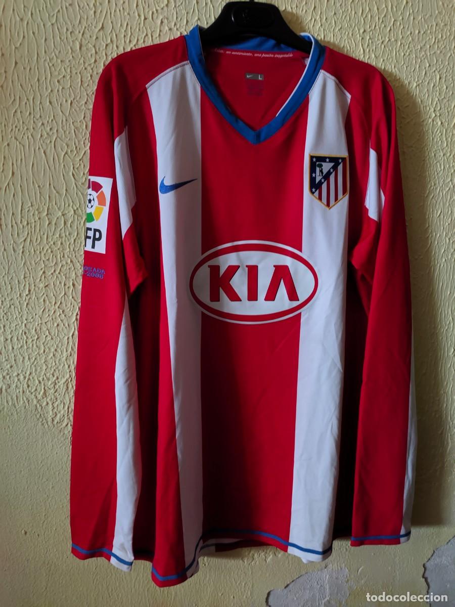 Colecionismo desportivo: Match Worn | Original | Camiseta Futbol | Talla L | Atletico de Madrid - 4 Mariano Pernia