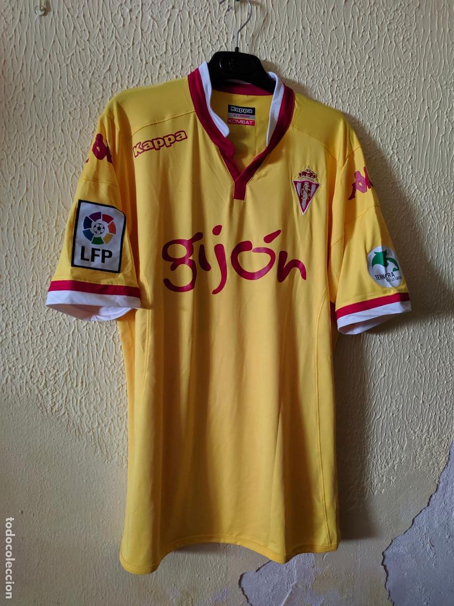 Colecionismo desportivo: Match Worn | Original | Camiseta Futbol shirt | Talla XL | Sporting de Gijon - 27 Sergio Mendigutxia