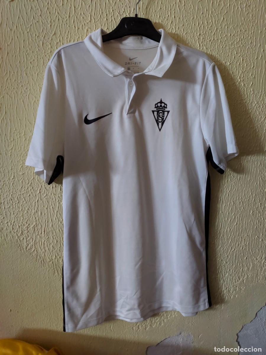 Colecionismo desportivo: Original | Camiseta Futbol football shirt maglia | Talla M | Polo del Sporting de Gijon - player