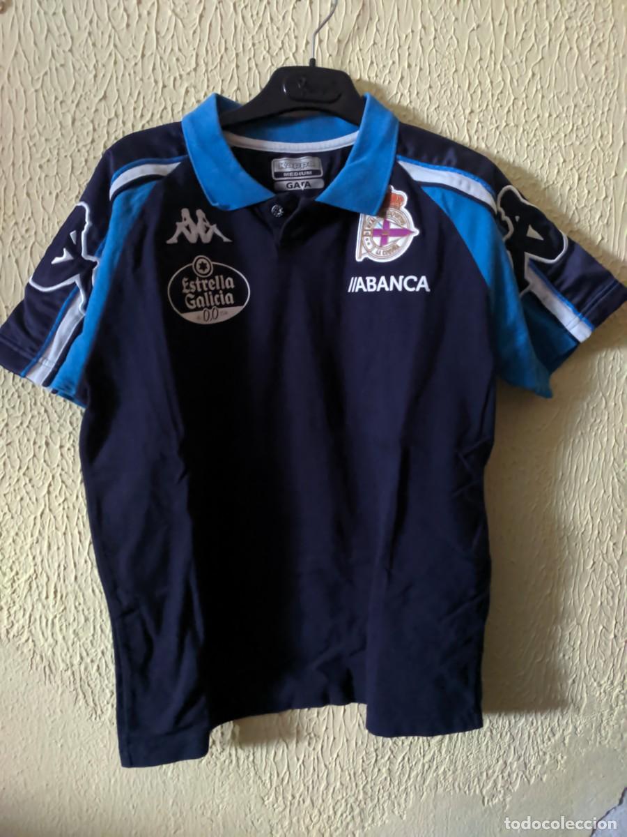 Sports collectibles: Original | Camiseta Futbol football shirt maglia | Talla M | Polo del Deportivo de la Coru&ntilde;a