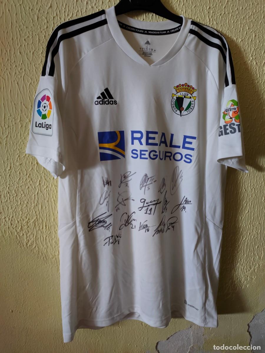 Sports collectibles: Original | Camiseta Futbol football shirt maglia | Talla L | Burgos CF - firmada por la plantilla