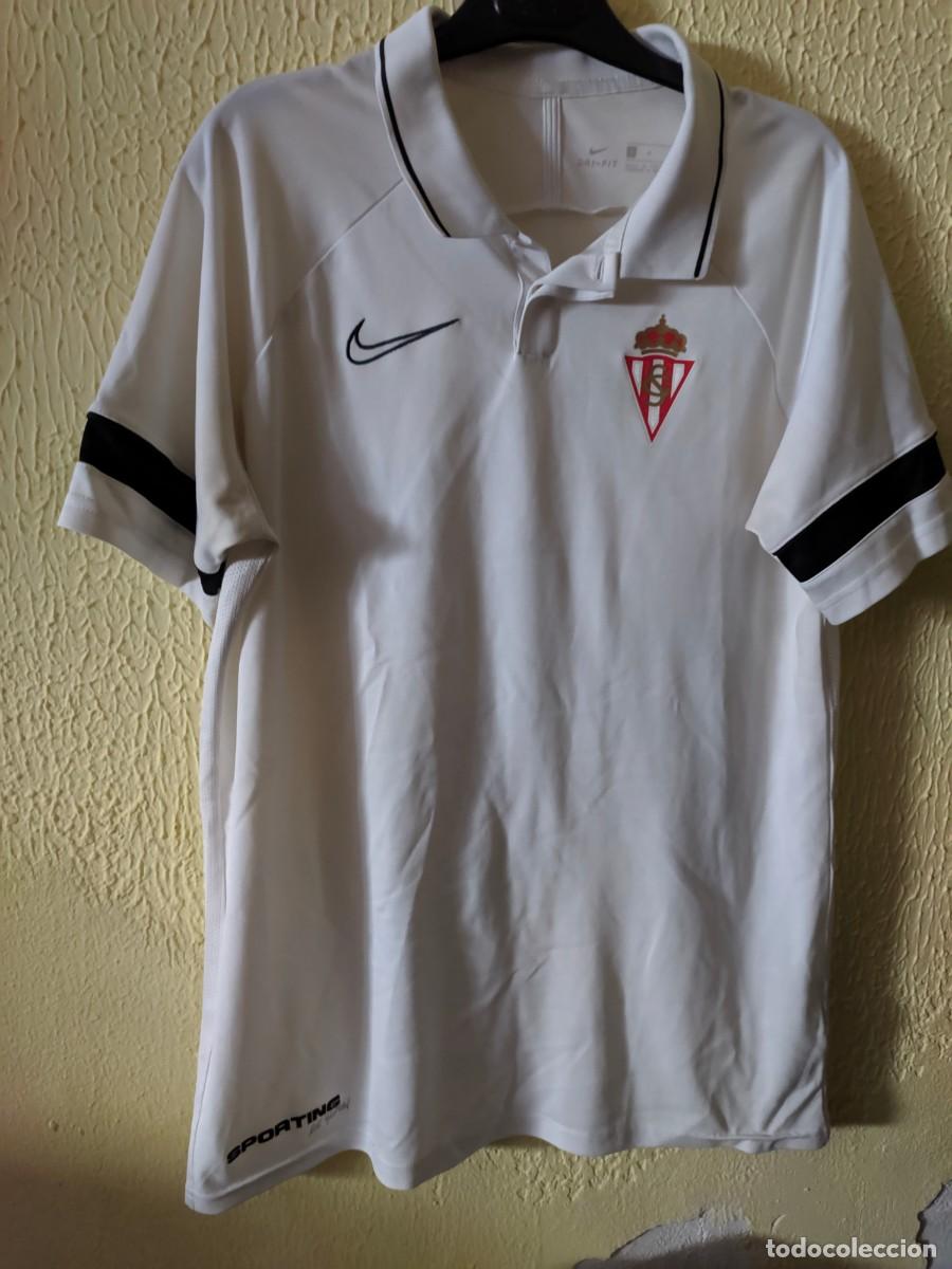 Sports collectibles: Original | Camiseta Futbol football shirt maglia | Talla L | Polo del Sporting de Gijon - player