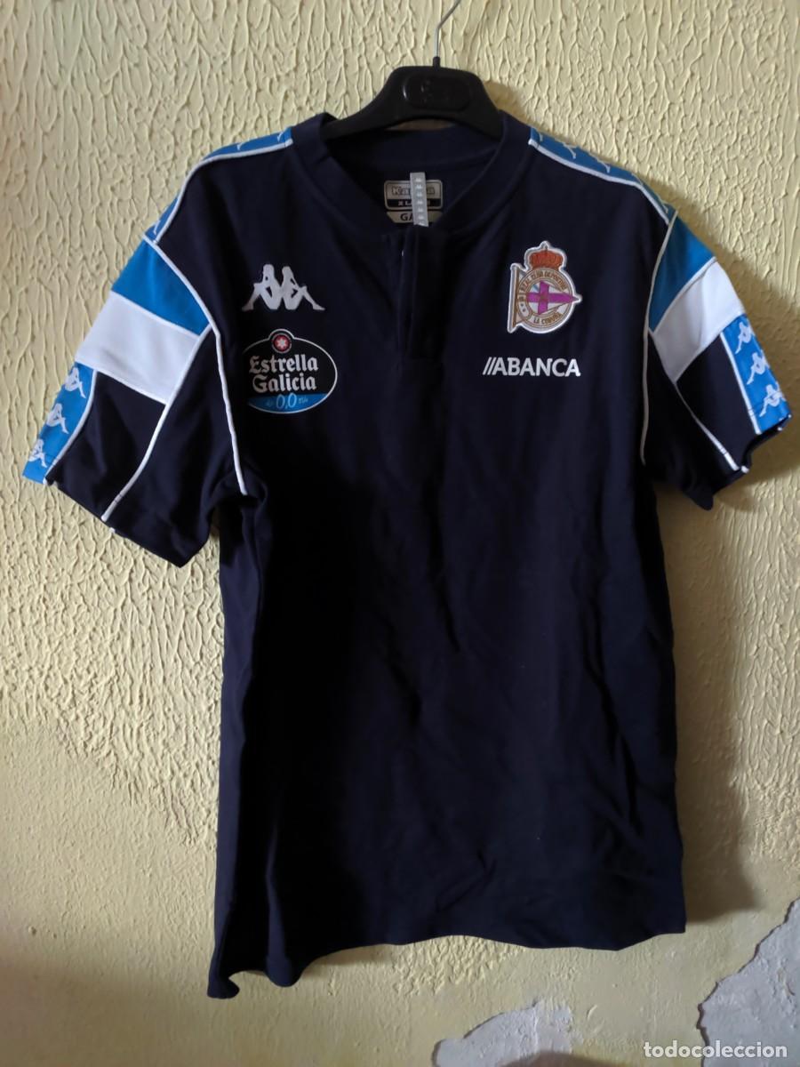Sports collectibles: Original | Camiseta Futbol football shirt maglia | Talla XL | Polo del Deportivo de la Coru&ntilde;a