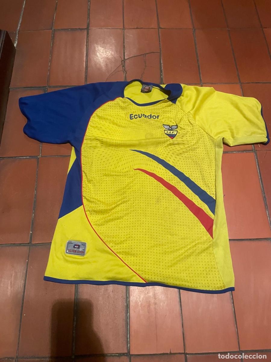 Sports collectibles: FUTBOL - ANTIGUA CAMISETA ORIGINAL A&Ntilde;OS 90 /2000- SELECCION DE ECUADOR - SILVER STON SPORT WEAR