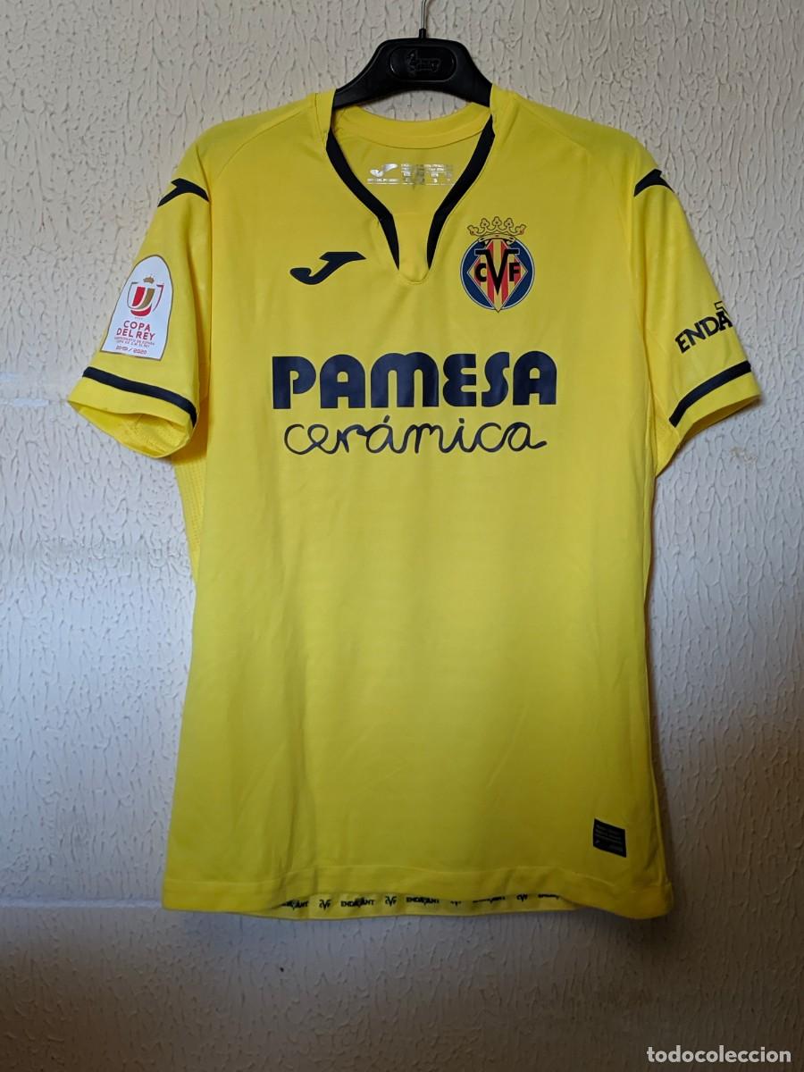 Collezionismo sportivo: Match Worn y firmada - Original | Camiseta de futbol shirt | Talla S | Villarreal CF 9 Carlos Bacca
