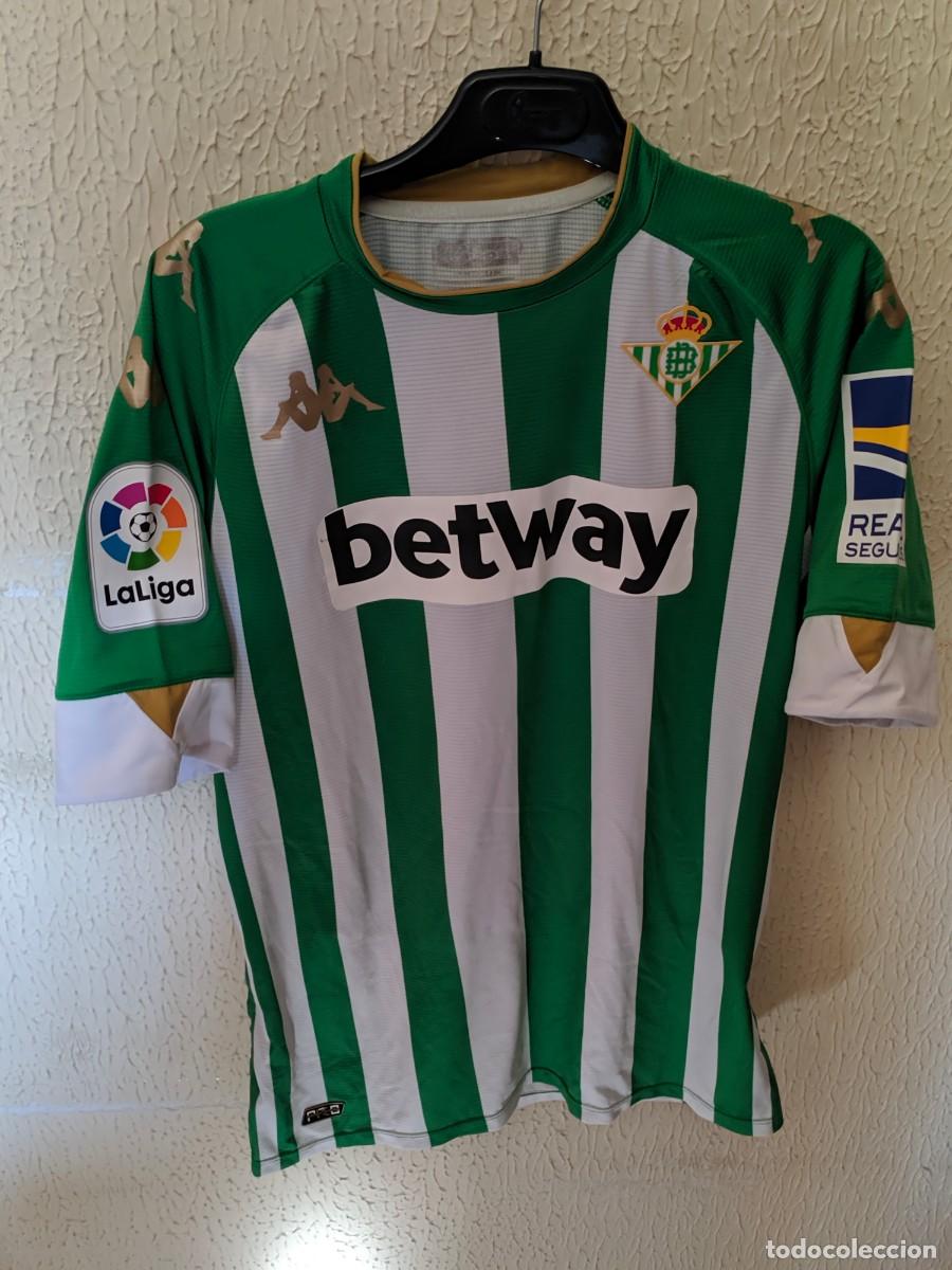 Collezionismo sportivo: Match Worn - Original | Camiseta de futbol football shirt | Talla M | Real Betis - 37 Geovanni Barba