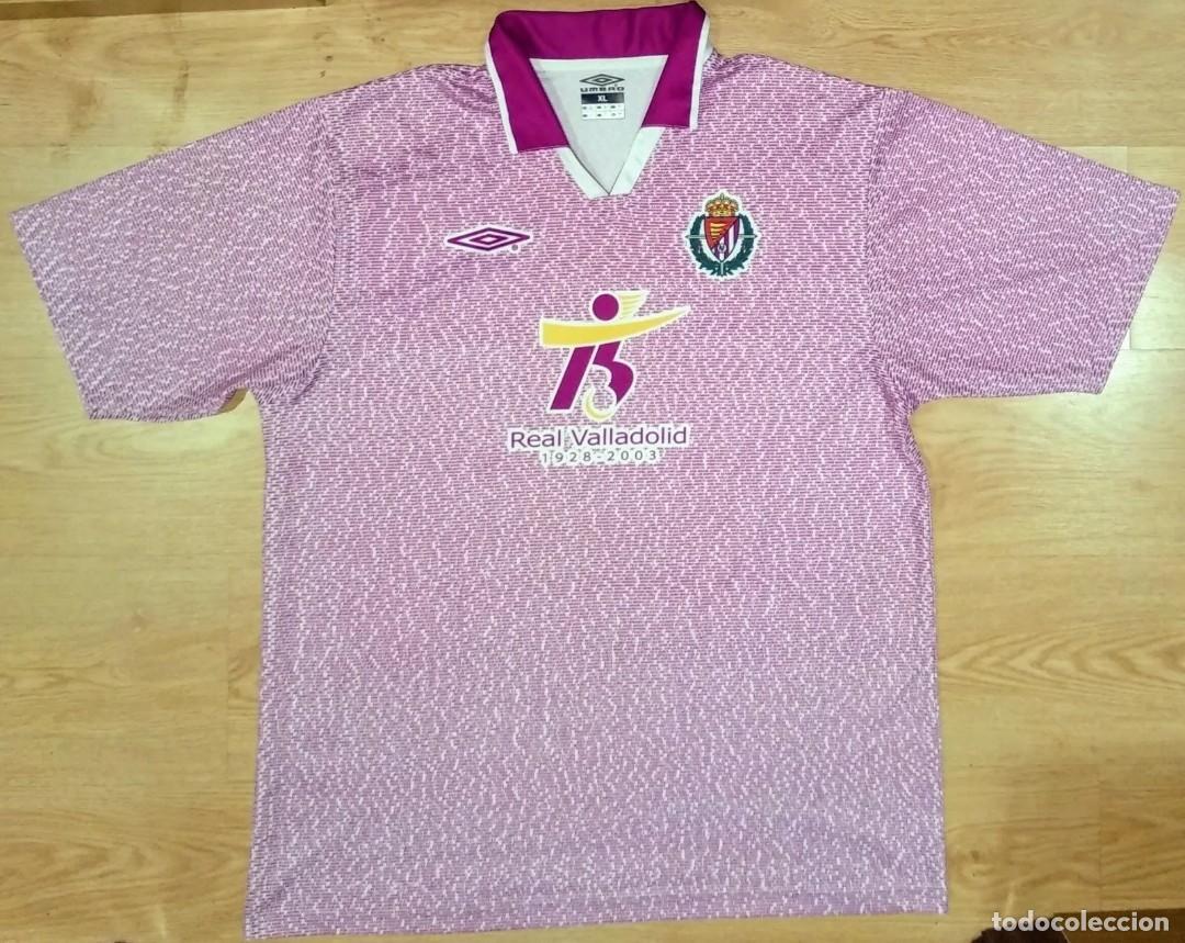 Sports collectibles: Camiseta Real Valladolid 75 aniversario Umbro 2003