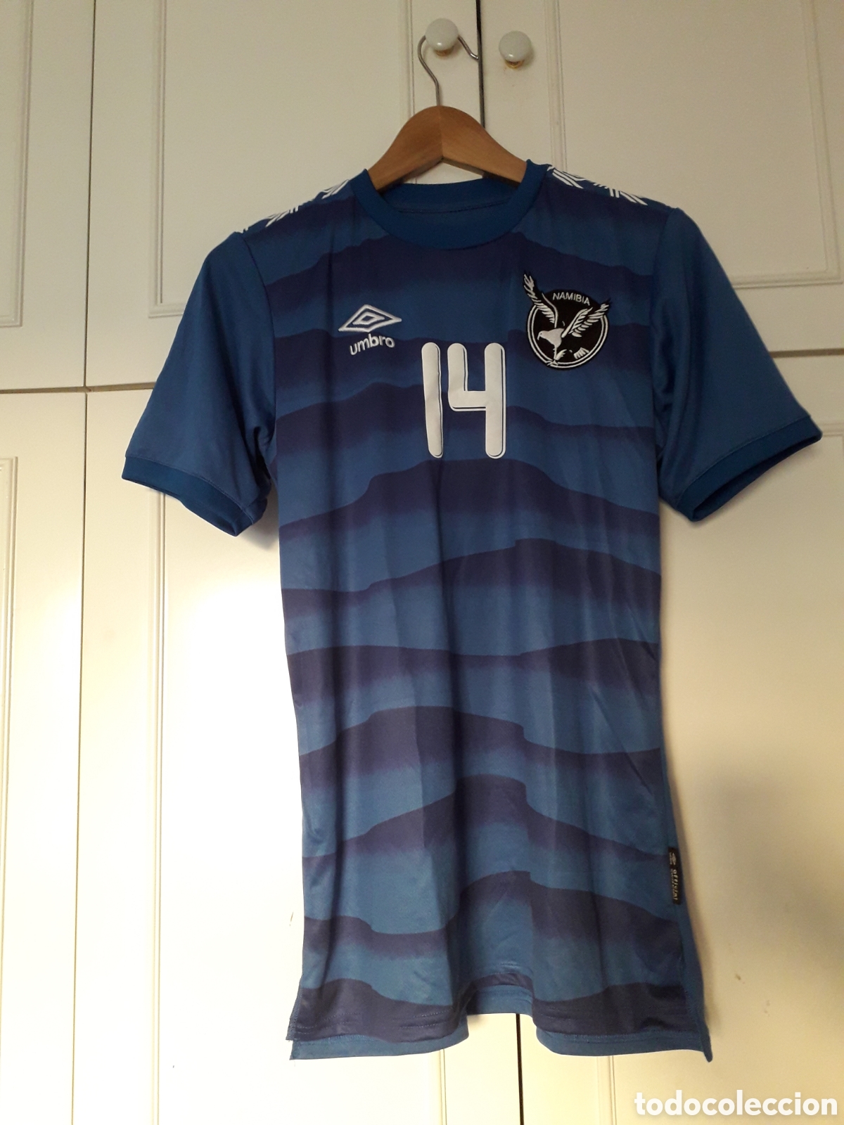 Colecionismo desportivo: Camiseta matchworn Seleccion de Namibia