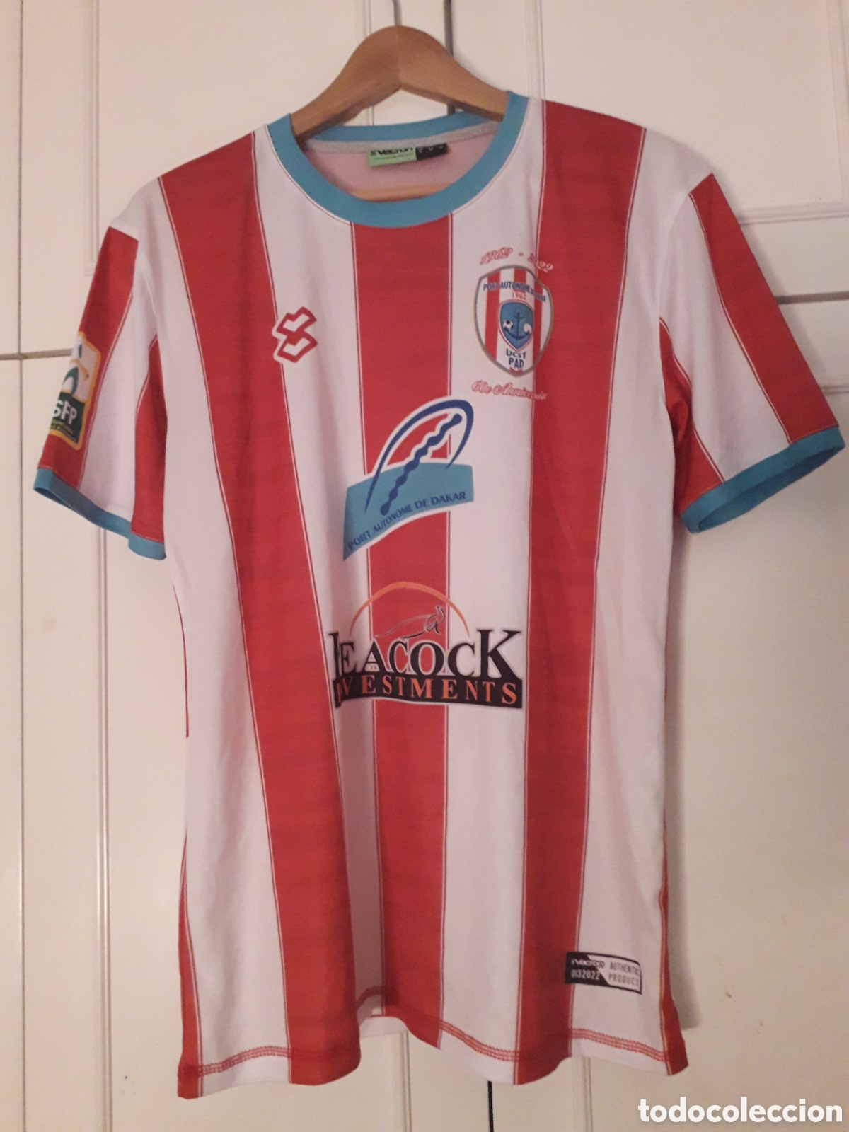Colecionismo desportivo: Camiseta casa matchworn Port Autonome de Dakar Senegal