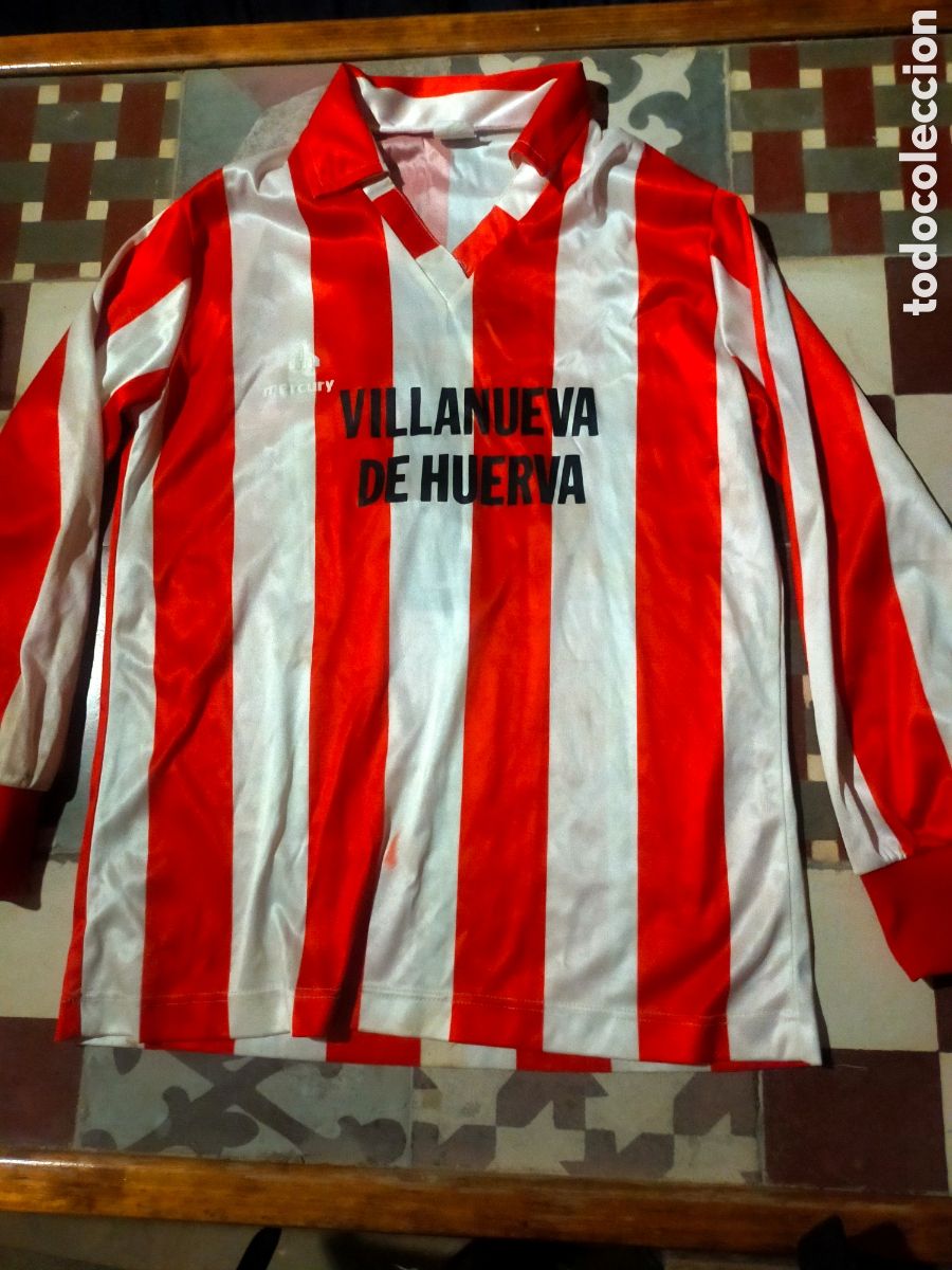 Sports collectibles: Vieja camiseta futbol Villanueva de Huerva Zaragoza mercury