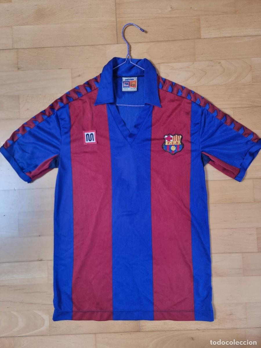Sports collectibles: Camiseta Futbol F.C.Barcelona Meyba talla XP