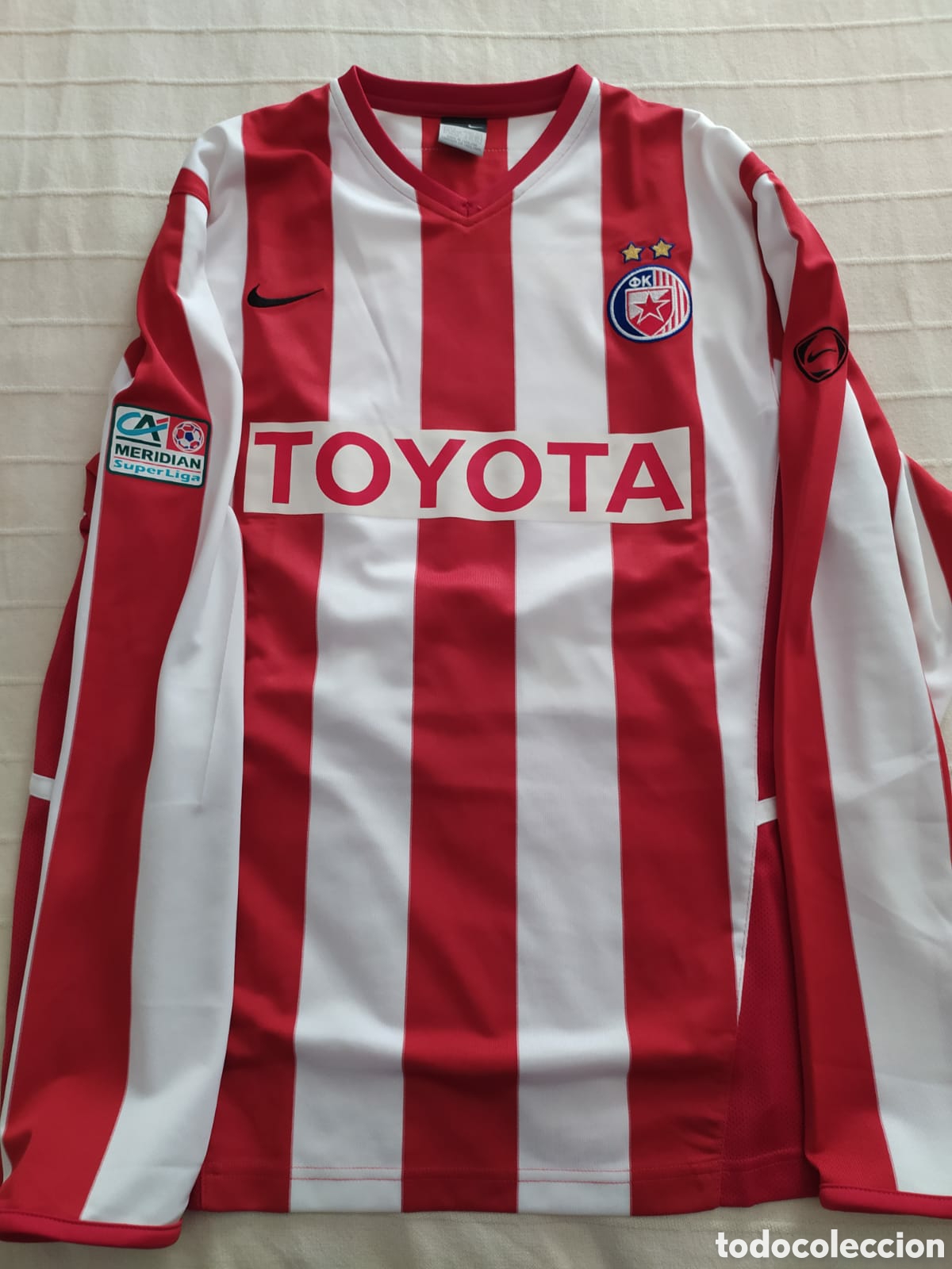 Colecionismo desportivo: Camiseta matchworn FC Estrella Roja de Belgrado