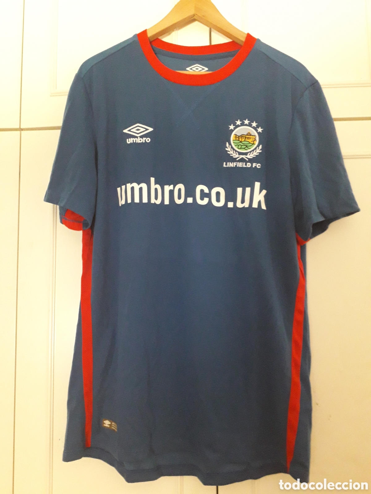 Colecionismo desportivo: Camiseta casa oficial Linfield FC de Irlanda