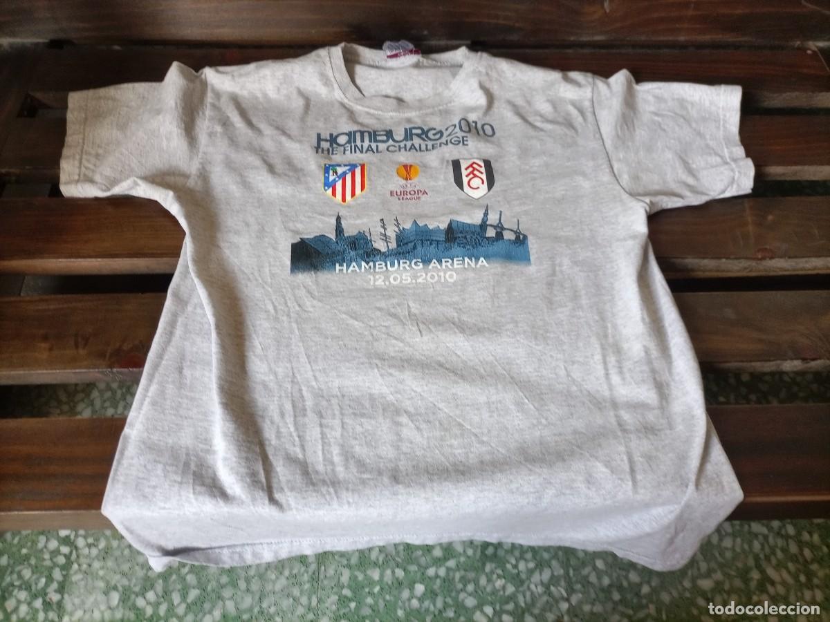 Colecionismo desportivo: Camiseta final Atleti Fullham 2010 Hamburgo