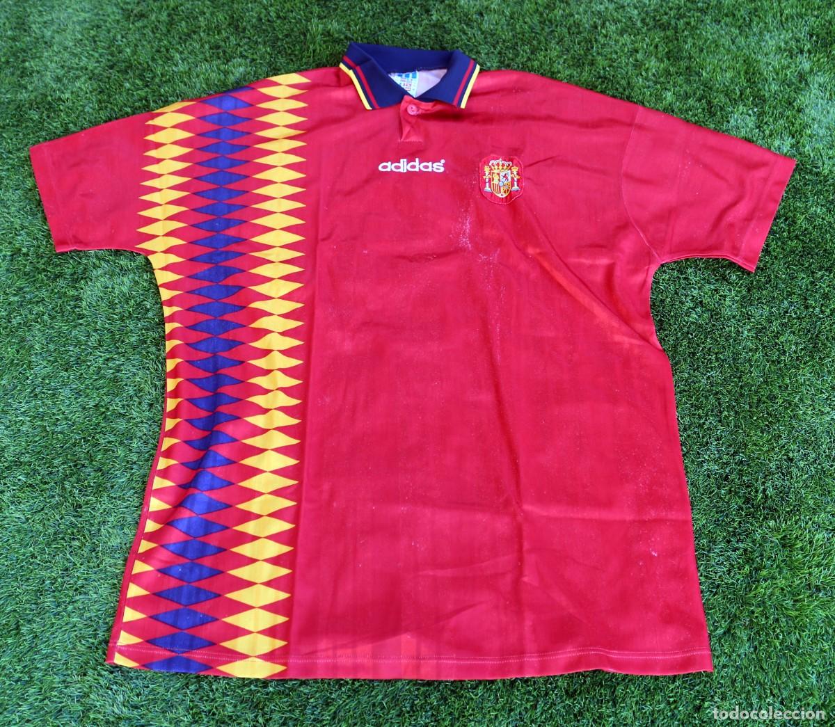 Sports collectibles: Camiseta de F&uacute;tbol de Selecci&oacute;n Espa&ntilde;a 1994