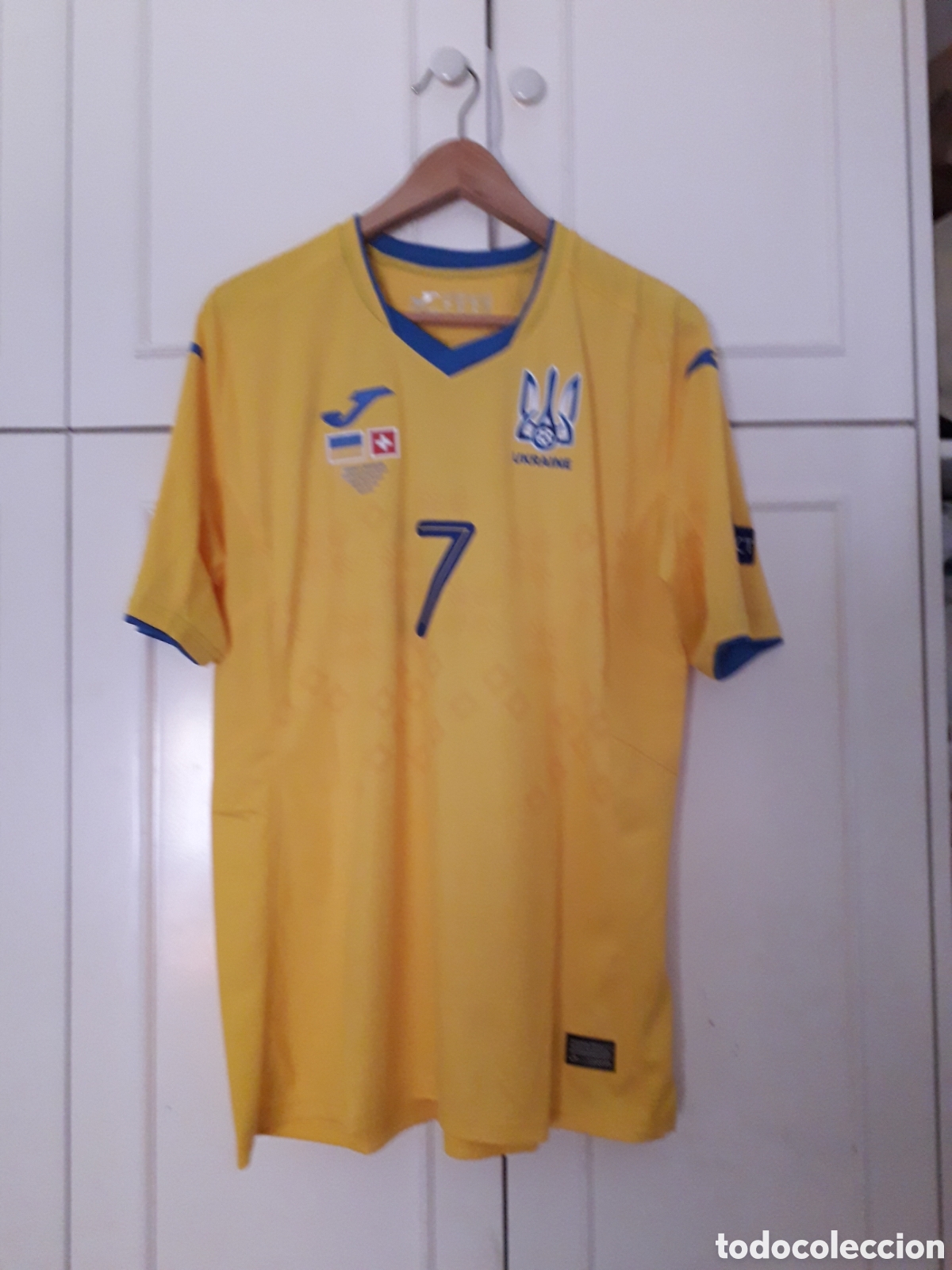 Colecionismo desportivo: Camiseta matchworn Seleccion de Ucrania 2021