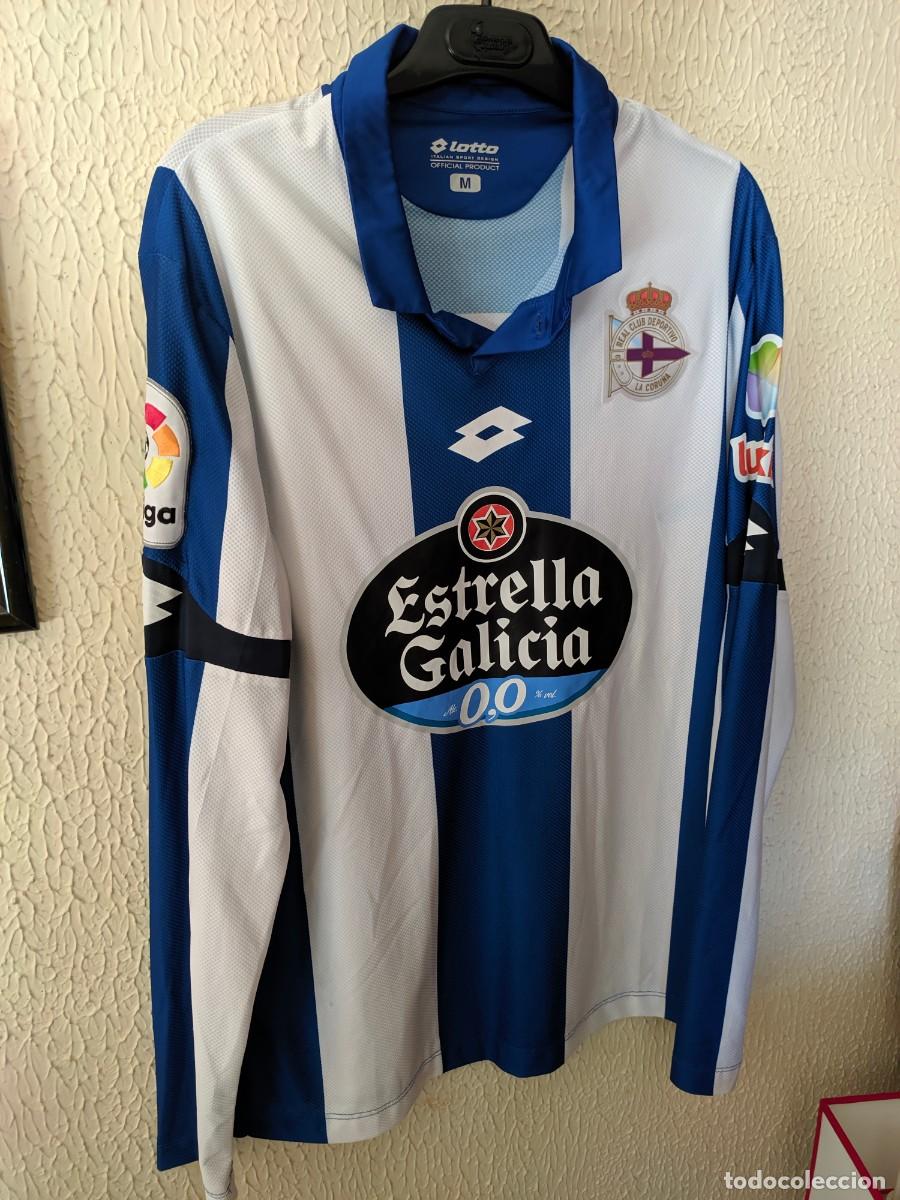 Coleccionismo deportivo: Match Worn - Original | camiseta futbol shirt | Talla M | Deportivo de la Coru&ntilde;a - 16 Luisinho