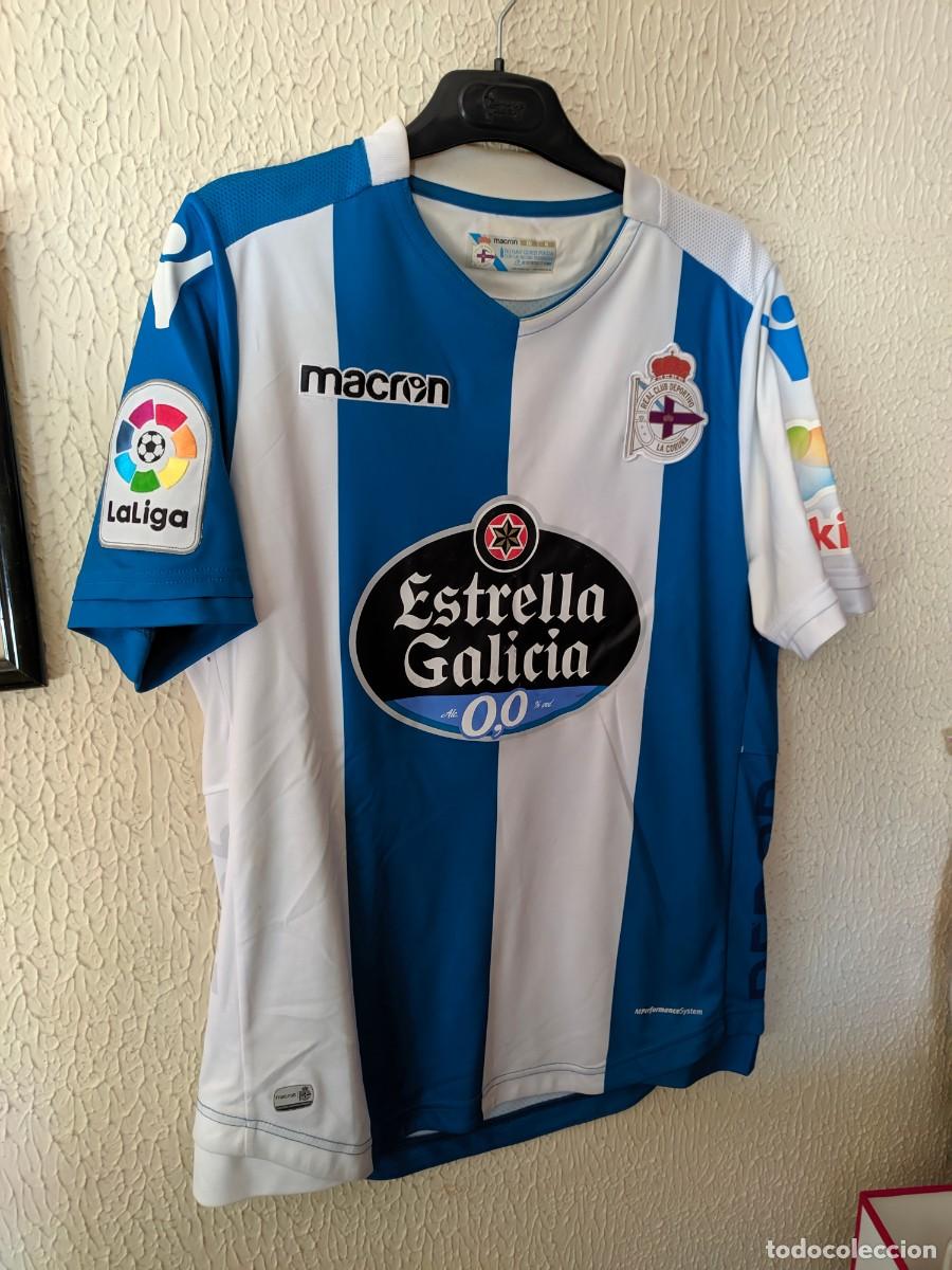 Coleccionismo deportivo: Match Worn - Original | camiseta futbol shirt | Talla M | Deportivo de la Coru&ntilde;a - 28 Oscar Pinchi