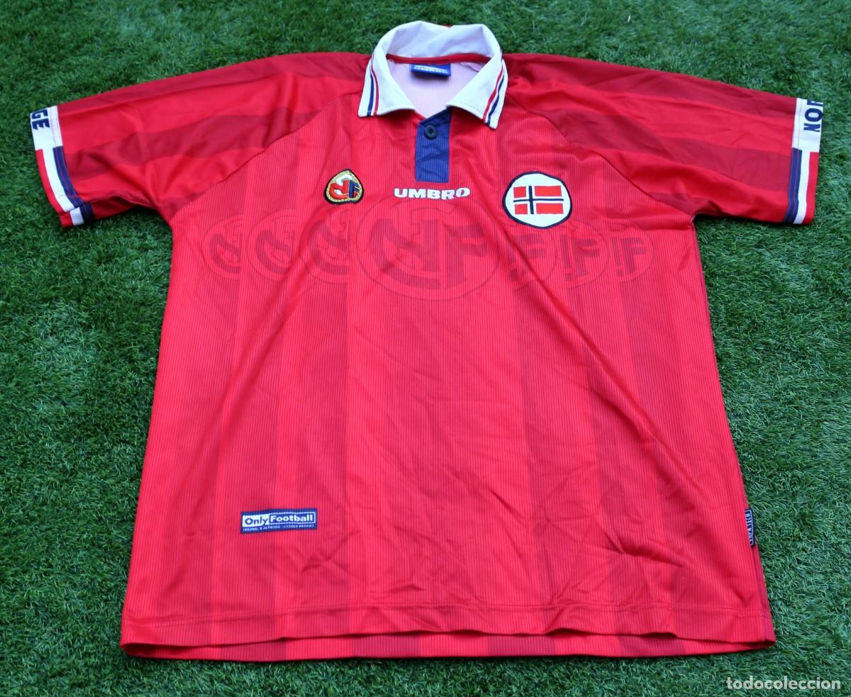 Sports collectibles: Camiseta de F&uacute;tbol de Selecci&oacute;n Noruega 1998