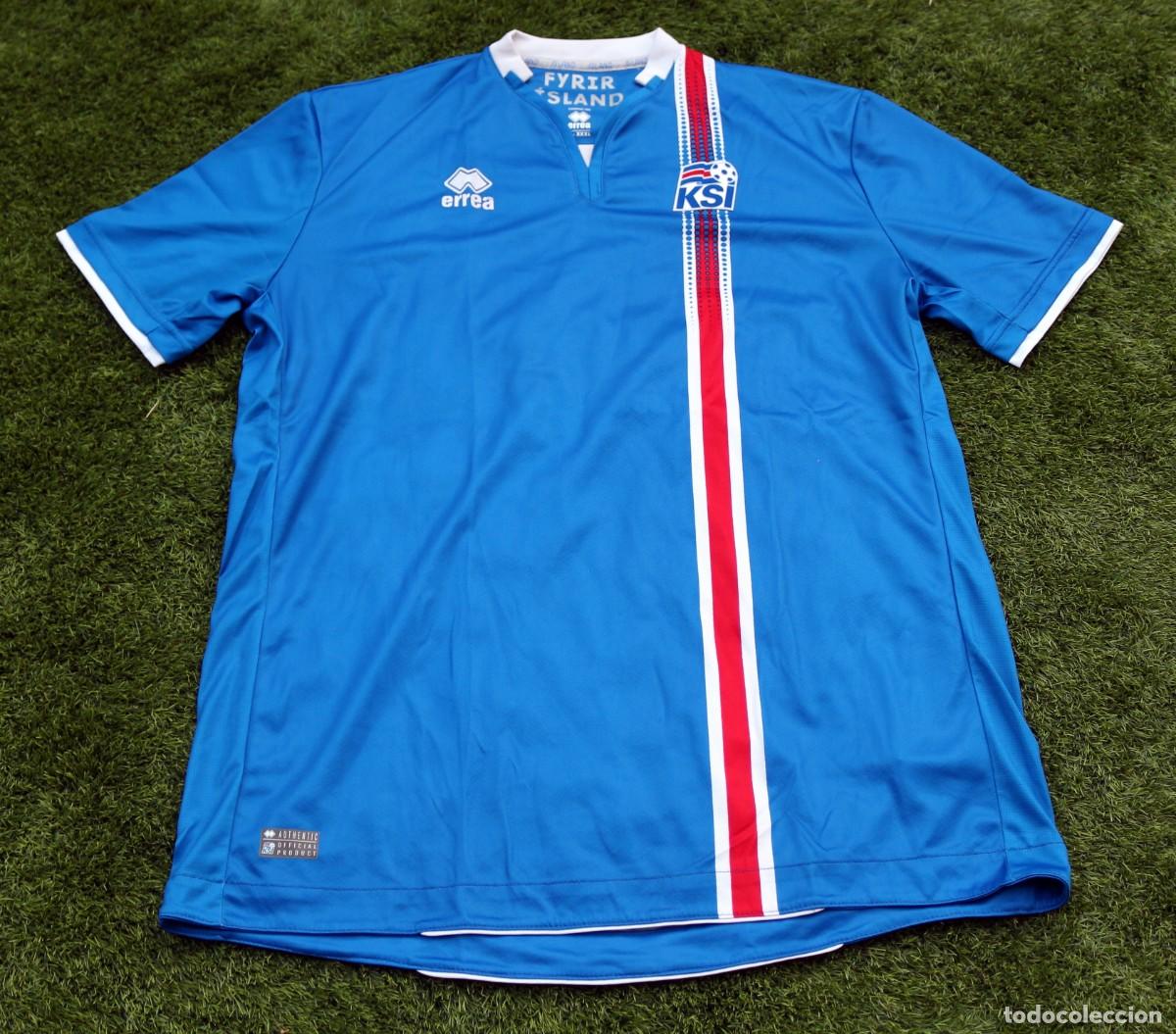 Sports collectibles: Camiseta de F&uacute;tbol de Selecci&oacute;n Islandia 2018