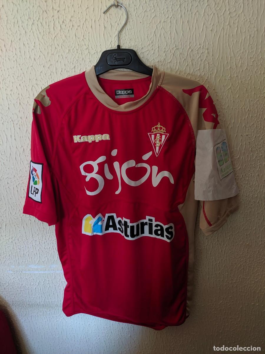 Coleccionismo deportivo: Match Worn - Original | camiseta futbol shirt | Talla M | Sporting de Gijon - Dorsal 22