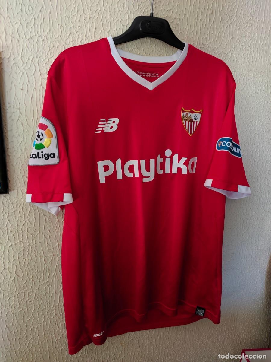 Coleccionismo deportivo: Match Worn - Original | camiseta futbol shirt | Talla M | Sevilla FC - 14 Guido Pizarro