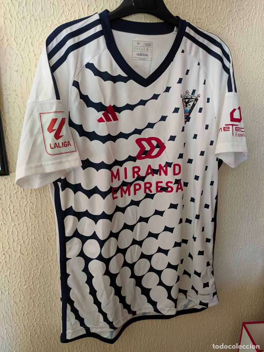 Coleccionismo deportivo: Match Worn vs SD Huesca - Original | camiseta futbol shirt | Talla M | CD Mirandes - 27 Pablo Ramon
