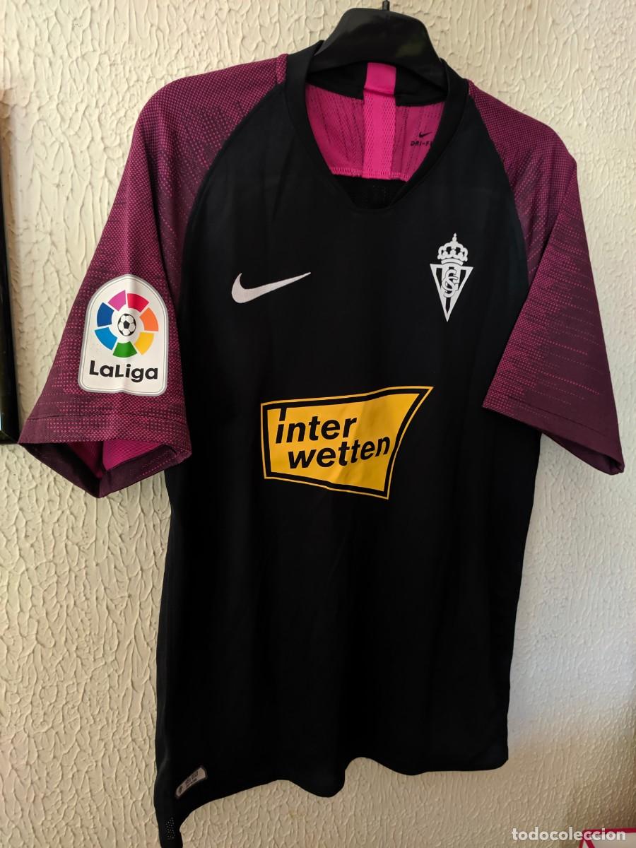 Collezionismo sportivo: Match Worn - Original | camiseta shirt futbol | Talla M | Sporting de Gijon - 36 Cesar Garcia Garci